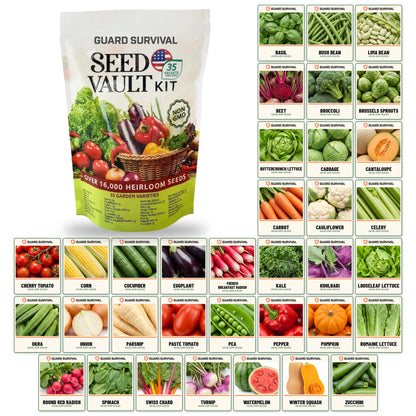 Guard Survival™ Heirloom Seed Vault Kit