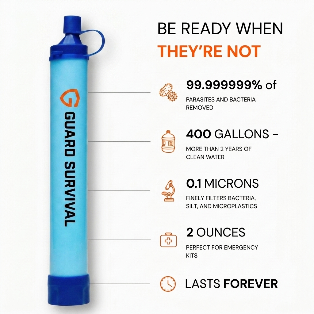 GUARD-S1 Emergency Water Filter Straw