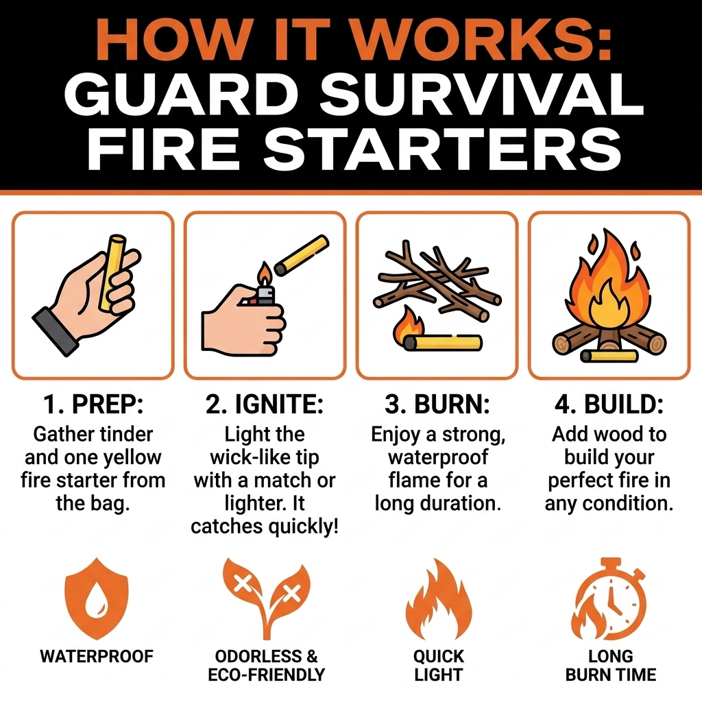 Guard Survival Waterproof Fire Starters